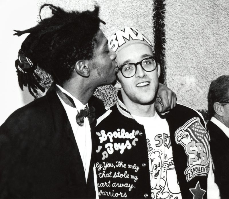 Schirn_Presse_Hirose_Basquiat_Haring_Whitney_Museum_1987.jp g George Hirose, Jean-Michel Basquiat and Keith Haring at the opening of Julian Schnabel